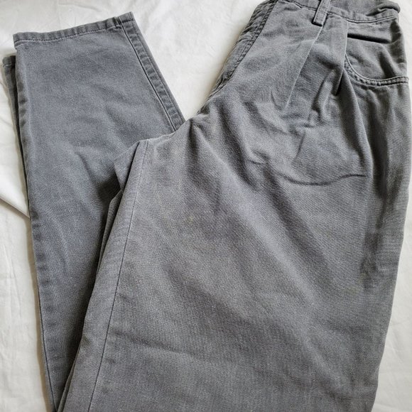 Vintage Patagonia Y2K canvas mom jeans sz 10 pleated front - Picture 5 of 6